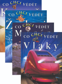 Balíček 4 ks Koně + Měsíc + Vlaky + Žraloci